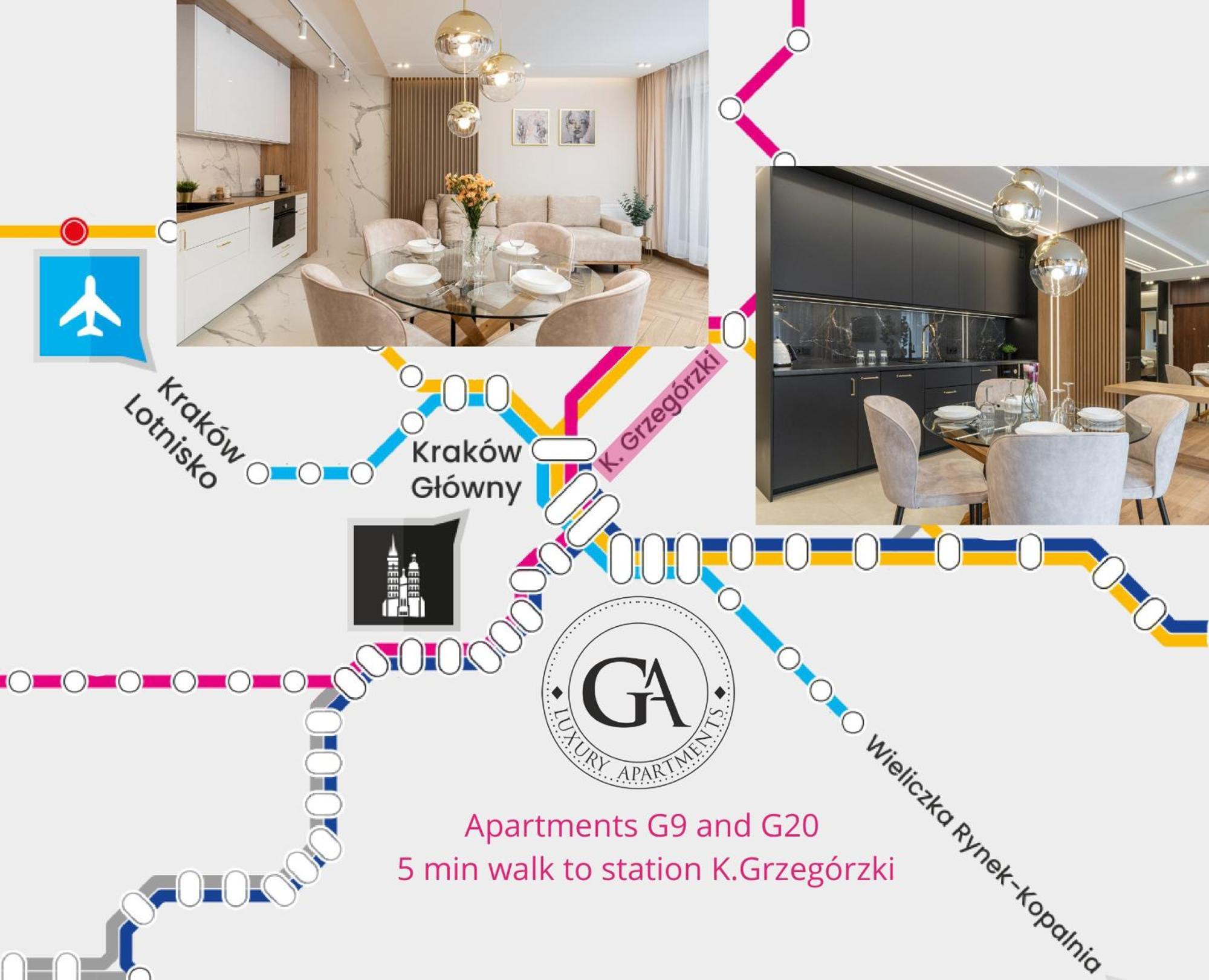 Ga Luxury Apartments G9 Kraków Exteriör bild